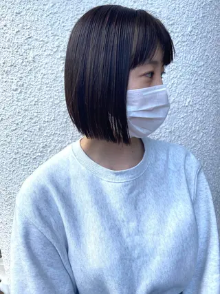 ミディアム 髪質改善・縮毛・ 艶髪カラー　Maruのヘアスタイル