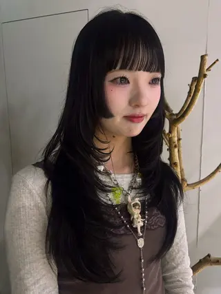ロング 艶カラー🎀メンズ カットasunaのヘアスタイル