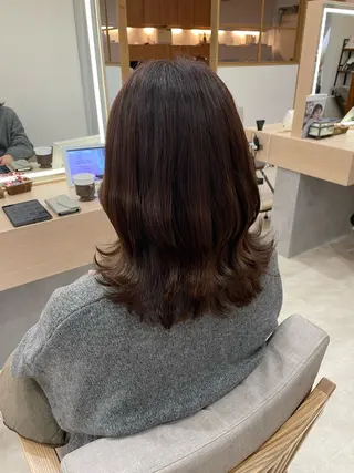 セミロング カラー ☁️ natsuki☁️のヘアスタイル