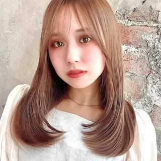 セミロング カラー パーマ ヘアアレンジ 🌈小顔似合わせ SHIHO🌈のヘアスタイル