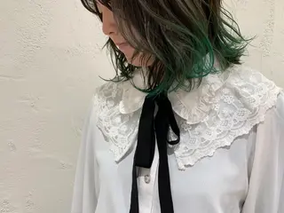 ミディアム カラー 🫧透明感カラー/ ボブ/小笠原汐海🪽のヘアスタイル