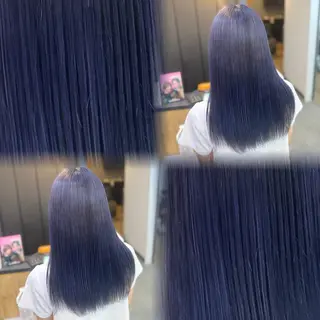 セミロング カラー 髙橋 李里亜のヘアスタイル