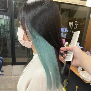 セミロング カラー 🌿レイヤーボブ/パ ーマ🌿　木梨健太のヘアスタイル