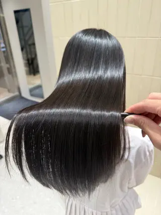 ロング パーマ ヘアアレンジ 縮毛矯正/髪質改善/ ブリーチ毛/木元渓太のヘアスタイル