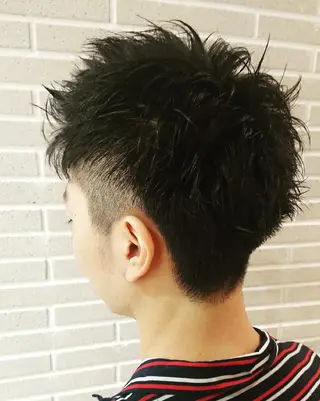 メンズ カラー パーマ ヘアアレンジ ブリーチ/ヘアケア/ 艶髪/イギチハルのヘアスタイル