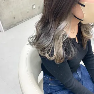 ロング カラー 坂本 沙也加のヘアスタイル