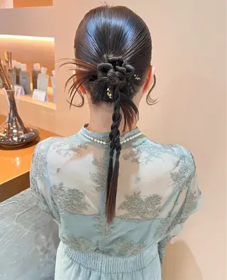ロング カラー ヘアアレンジ ✨カチモリ✨レイヤー 韓国ヘア🇰🇷ゆいのヘアスタイル