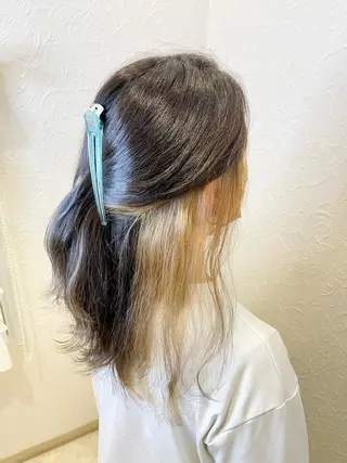セミロング 六反 仁哉のヘアスタイル