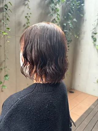 ミディアム 大人可愛い♡コテ巻き パーマ🌼杉田 萌恵のヘアスタイル