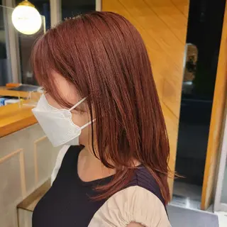 カラー セミロング 【メンズカット/パー マ✂️】momo🌷のヘアスタイル