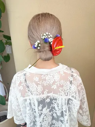 ヘアアレンジ ヘアセットサロン お呼ばれ/ライブヘアのヘアスタイル