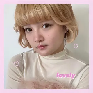 ミディアム カラー 松岡優菜／半個室♡ 似合わせカットカラーのヘアスタイル