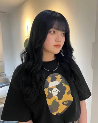 ロング カラー Yakuwa Rikoのヘアスタイル