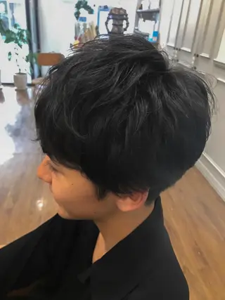 ショート パーマ メンズ ひろせ かなのヘアスタイル