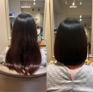 ミディアム 齊藤 萌のヘアスタイル