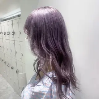 セミロング 🎀愛されピンク ラベンダー💜ゆいのヘアスタイル