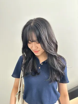 ロング 韓国ヘアメンズ・レデ ィース特化ミクのヘアスタイル