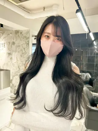 ロング 韓国ヘア🕊村上 ののこ🕊のヘアスタイル