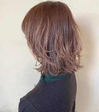 ミディアム マツノ ユウキのヘアスタイル