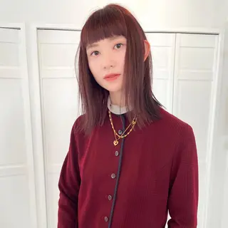 セミロング カラー Memories 銀座のヘアスタイル