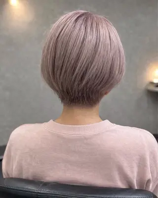 ショート Meg/艶髪カラー× 髪質改善/中崎町のヘアスタイル