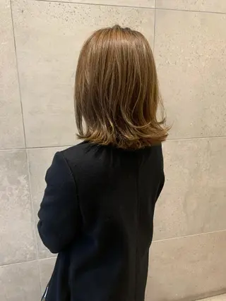 ミディアム 増田 晃士のヘアスタイル