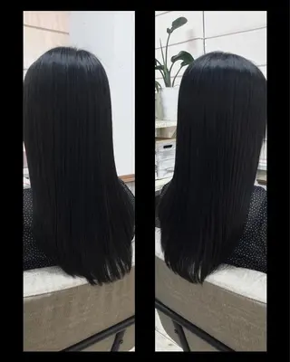 ロング 髪質改善個室サロン' 白髪ぼかし・縮毛矯正のヘアスタイル