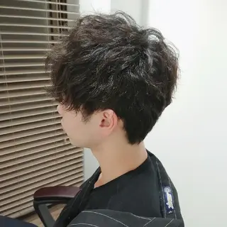 メンズ ハイライト⭐️上野 高広のヘアスタイル