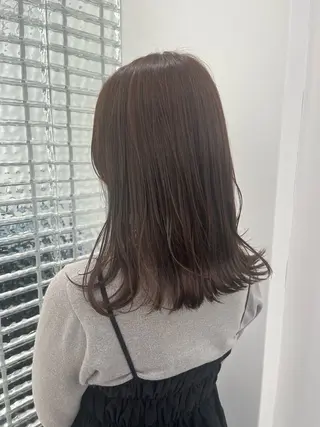 ミディアム カラー 髪質改善縮毛矯正/暖 色カラー/ウエダカナのヘアスタイル