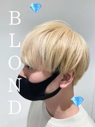ショート カラー ハイトーン特化 川井優汰のヘアスタイル