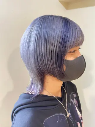 ショート カラー パーマ ヘアアレンジ メンズ キッズ ネイル マツエク・マツパ 🌈デザインヘア職人 Kaede🌈のヘアスタイル