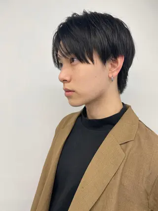 ショート メンズ 髪質改善/透明感カラ ー/縮毛/ meiのヘアスタイル
