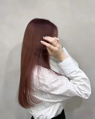 ロング カラー 杉田 涼のヘアスタイル