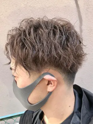 パーマ メンズ ダブルスキルエクステ /羽エクステ白石宇由のヘアスタイル