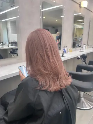 ロング カラー パーマ ヘアアレンジ メンズ ブリーチなしカラー/ ブラウン/レイヤーのヘアスタイル