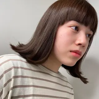 ミディアム カラー 川崎 かなでのヘアスタイル