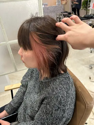 ミディアム カラー 💙まこと💙艶 カラー(Rico)のヘアスタイル