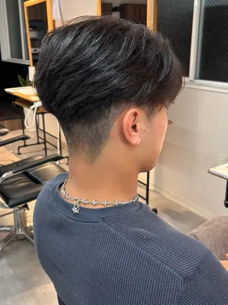 メンズ 保立/フェザーパーマ /メンズカット千葉のヘアスタイル