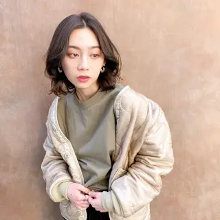 ミディアム カラー 艶髪と透明感を ‼️/若林のヘアスタイル