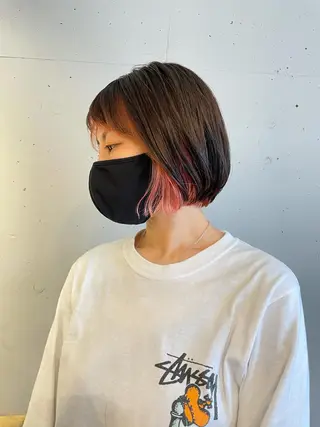 ミディアム カラー 東 みのりのヘアスタイル
