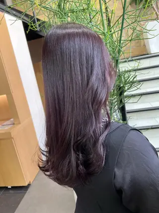 ロング カラー ヘアアレンジ チャンモリパーマ/韓 国/Minami🦋のヘアスタイル