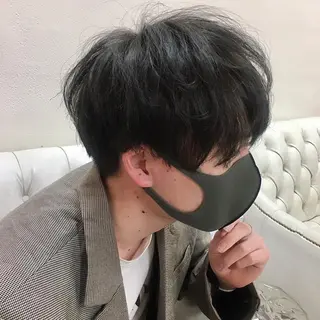 ショート カラー メンズ 似合わせ×透明感 カラー🤍MAOのヘアスタイル