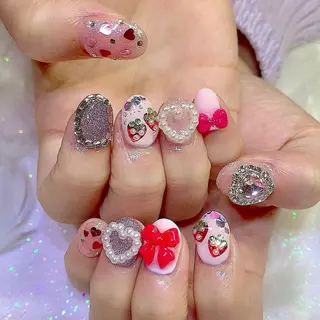 ネイル 3Dアートネイル💗 都築レナのネイルデザイン