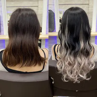 ミディアム カラー ヘアアレンジ LAVENDIA 初音のヘアスタイル