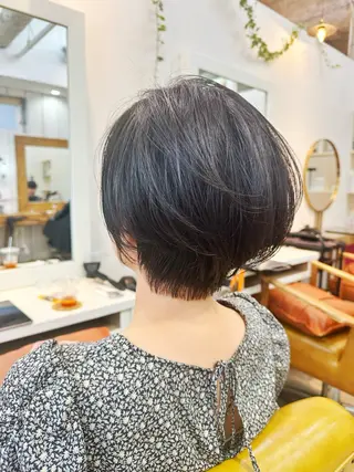 ショート カラー 👑銀座ショート/ 絶壁補正/金子涼👑のヘアスタイル