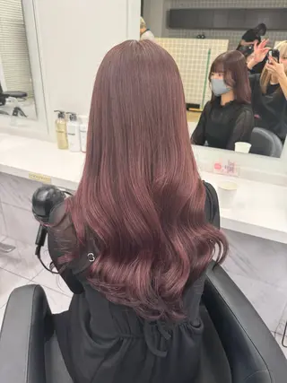 ロング カラー パーマ ヘアアレンジ メンズ キッズ 韓国系🇰🇷🩶 艶暗髪/MEIのヘアスタイル