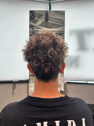 ショート カラー パーマ ヘアアレンジ メンズ メンズヘア静岡 ✂︎Ryuheiのヘアスタイル
