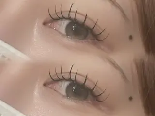 マツエク・マツパ 韓国風艶髪カラー× 束感まつ毛🎀美雨のマツエク・マツパデザイン