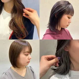 カラー レイヤー/インナー カラー🦋ルイのヘアスタイル