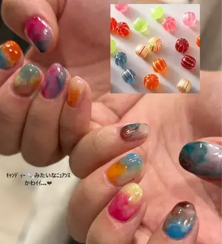 ネイル ASA nail / アート☀︎ニュアンスのネイルデザイン
